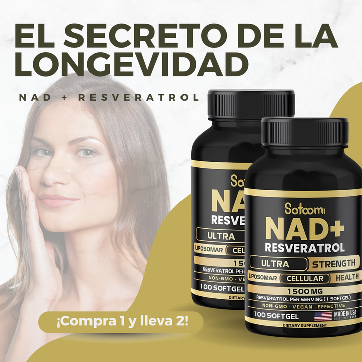 NAD + resveratrol - Compre 1 y leve 2