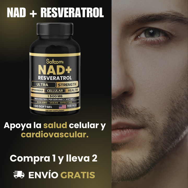 NAD + resveratrol - Compre 1 y leve 2