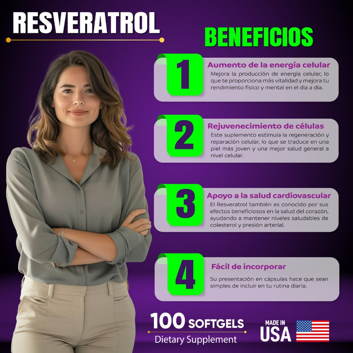 RejuvaVita - Resveratrol x 100 softgels