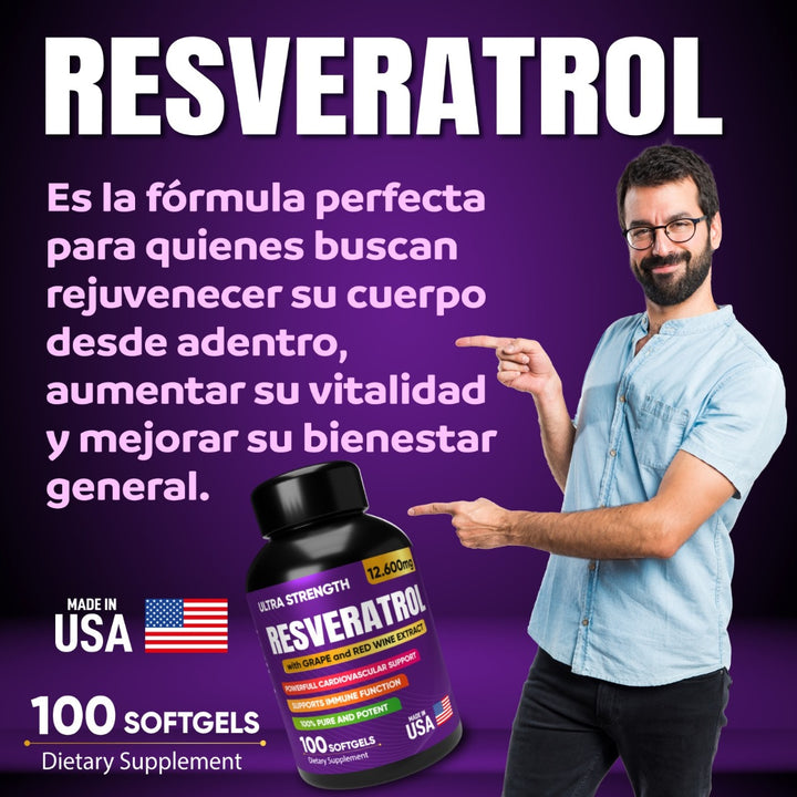 RejuvaVita - Resveratrol x 100 softgels