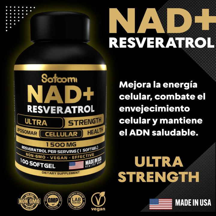 NAD + resveratrol - Compre 1 y leve 2